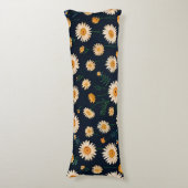 Schattigee Daisy Patterns Body Kussen (Voorkant Verticaal)