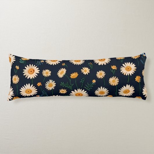 Schattigee Daisy Patterns Body Kussen (Voorkant)