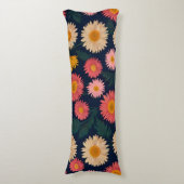 Schattigee Daisy Patterns Body Kussen (Voorkant Verticaal)