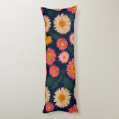 Schattigee Daisy Patterns Body Kussen (Achterkant (Verticaal))