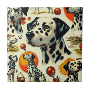 Schattigee Dalmatische naadloos Tegeltje