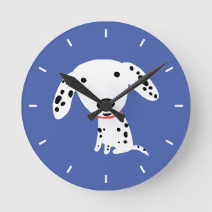 Schattigee Dalmatische Puppy Dog Schattig Dierenvr Ronde Klok