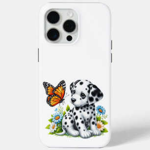Schattigee Dalmatische/Vlinder vrienden iPhone 15 Pro Max Hoesje