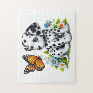 Schattigee Dalmatische/Vlinder vrienden Legpuzzel