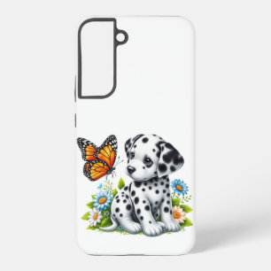 Schattigee Dalmatische/Vlinder vrienden Samsung Galaxy Hoesje