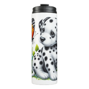 Schattigee Dalmatische/Vlinder vrienden Thermosbeker