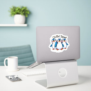 Schattigee Dancing Penguins Chillin' Squad Sticker