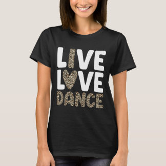 Schattigee dans ontwerp voor meisjes vrouwen dans  t-shirt