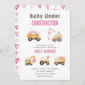 Schattigee de Uitnodiging van het Baby shower van (Voorkant / Achterkant)