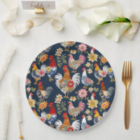 Schattigee Denim Dragen Bloemen Collage Boerderij