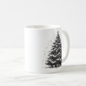 Schattigee  dennen kerstboom koffiemok (Voorkant rechts)