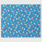 Schattigee desserts cadeaupapier (Vlak)