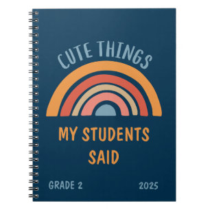 Schattigee dingen die mijn studenten zeiden Boho R Notitieboek