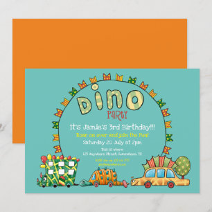 Schattigee Dino Cars Dinosaur Green Yellow Boys Ve Kaart