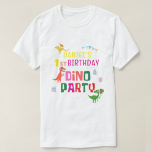 Schattigee Dino Dinosaur Kind verjaardagsfeestje T-shirt