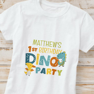 Schattigee Dino Dinosaur Kind verjaardagsfeestje T-shirt