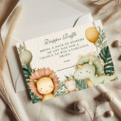 Schattigee Dino Oerwoud Diapper Raffle Informatiekaartje