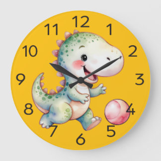 Schattigee Dino-T-Rex wandklok Grote Klok