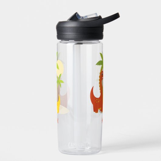 Schattigee Dinosaur Waterfles met gepersonaliseerd (Links)