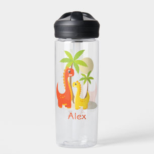 Schattigee Dinosaur Waterfles met gepersonaliseerd