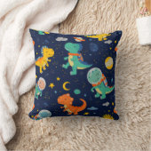 Schattigee dinosaurus astronaut kinder jongen kussen (Deken)