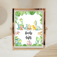 Schattigee Dinosaurus Baby shower Boeken en gesche