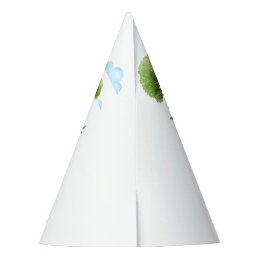 Schattigee Dinosaurus Baby's 1e Verjaardagsfeest Feesthoedjes (Achterkant)