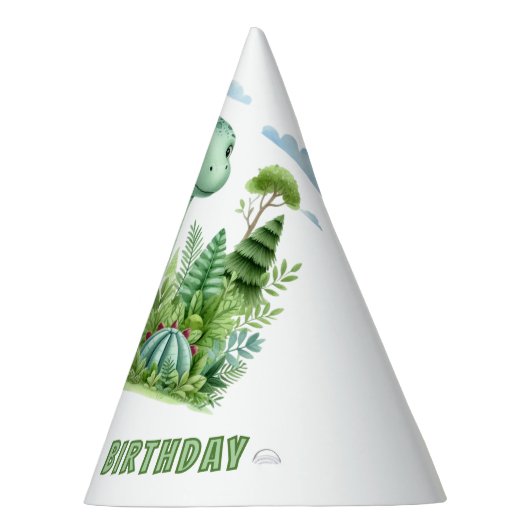 Schattigee Dinosaurus Baby's 1e Verjaardagsfeest Feesthoedjes (Rechts)