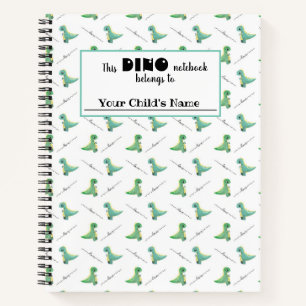 Schattigee dinosaurus custom boys notitieboek