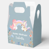 Schattigee Dinosaurus Eenhoorn regenboog Bloem Ver Bedankdoosjes (Geopend)