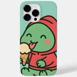 Schattigee dinosaurus eet ijs - Telefoonhoesjes Case-Mate iPhone 14 Pro Max Hoesje