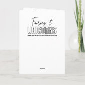 Schattigee Dinosaurus en Kleurplaat Verjaardag Kaart (Achterkant)