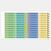 Schattigee dinosaurus gepersonaliseerde Kinder naa Labels (Vel)