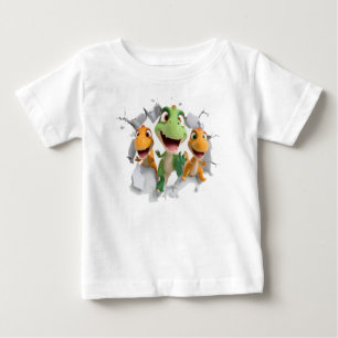 Schattigee dinosaurus Kinder T-shirt Sublimatie De