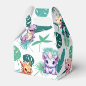 Schattigee dinosaurus oerwoud School kinderen Verj Bedankdoosjes (Achterkant)