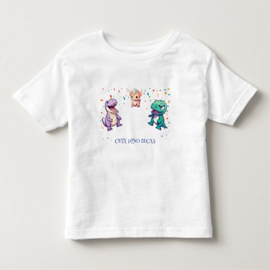 Schattigee dinosaurus oerwoud School kinderen Verj Kinder Shirts (Voorkant)