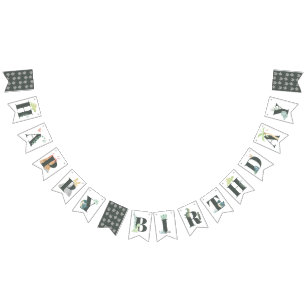 Schattigee Dinosaurus Oerwoud Waterverf Boy Happy Vlaggetjes