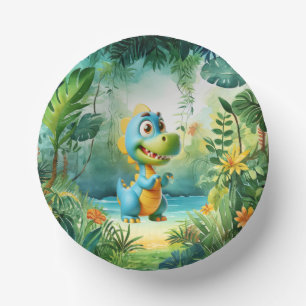 Schattigee Dinosaurus Paper Bowl Papieren Kommen