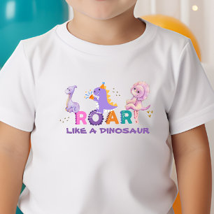 Schattigee dinosaurus Roar peuter T-shirt
