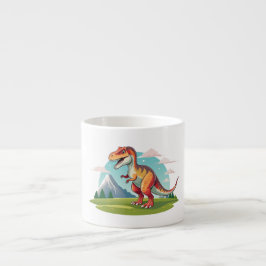 Schattigee  dinosaurus T Rex met Mountain Espresso Kop
