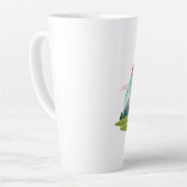 Schattigee  dinosaurus T Rex met Mountain Latte Mok (Linkerhoek)