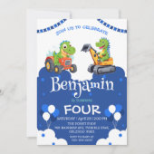 Schattigee dinosaurus tractor graven vrachtwagenba (Voorkant)