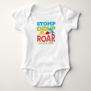 Schattigee Dinosaurus Verjaardag Jongen Baby Tshir Romper