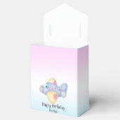 Schattigee dinosaurus vliegtuig Student kinderen V Bedankdoosjes (Geopend)