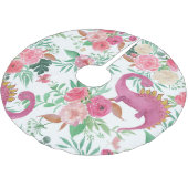 Schattigee dinosaurussen  bloemmotief kerstboom rok (Gekanteld)