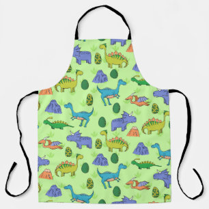 Schattigee dinosaurussen, Cartoon stijl. Schort