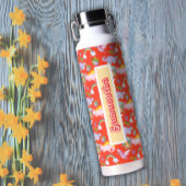 Schattigee dinosaurussen en regenbogen waterfles