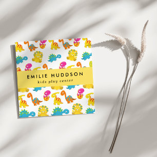 Schattigee dinosaurussen, Kinder Play Center, Acti Vierkante Visitekaartje