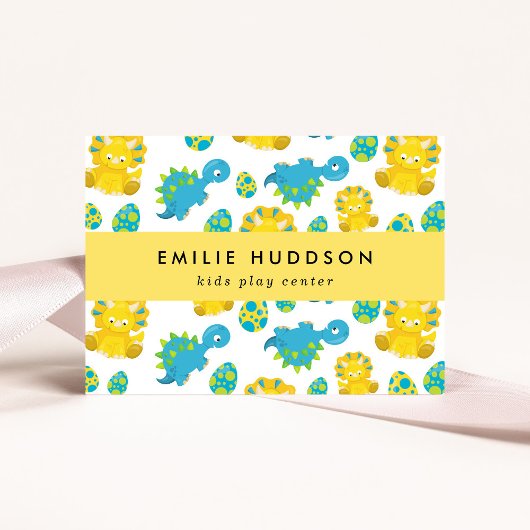Schattigee dinosaurussen, Kinder Play Center, Acti Visitekaartje