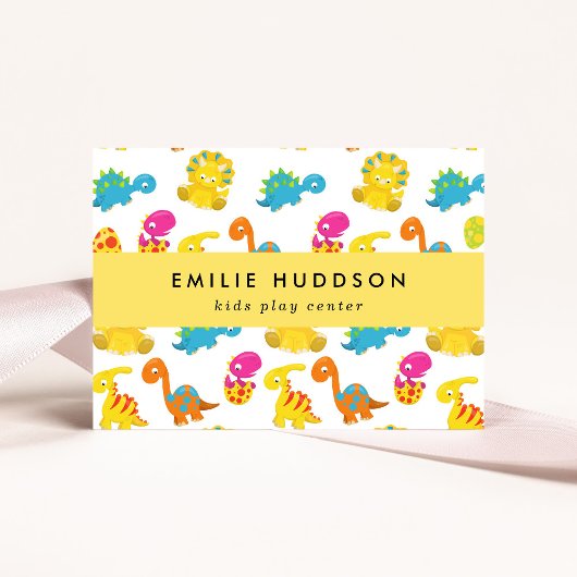Schattigee dinosaurussen, Kinder Play Center, Acti Visitekaartje